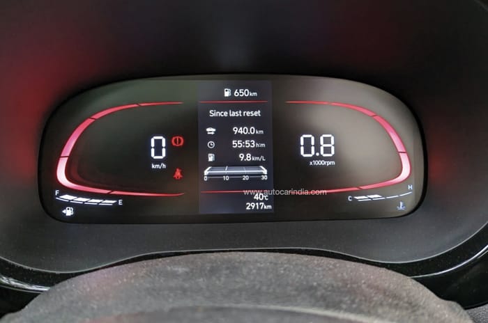 Hyundai Exter digital instrument cluster